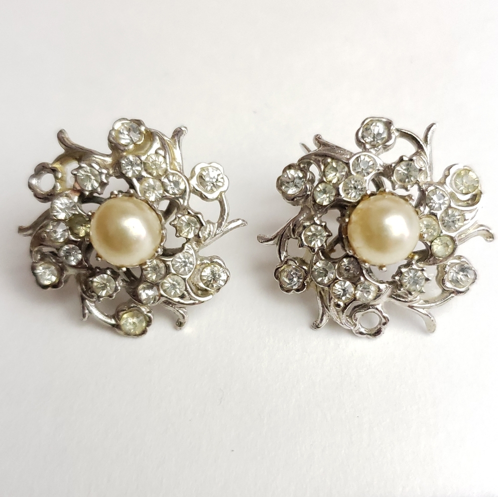 Antique clip on earrings